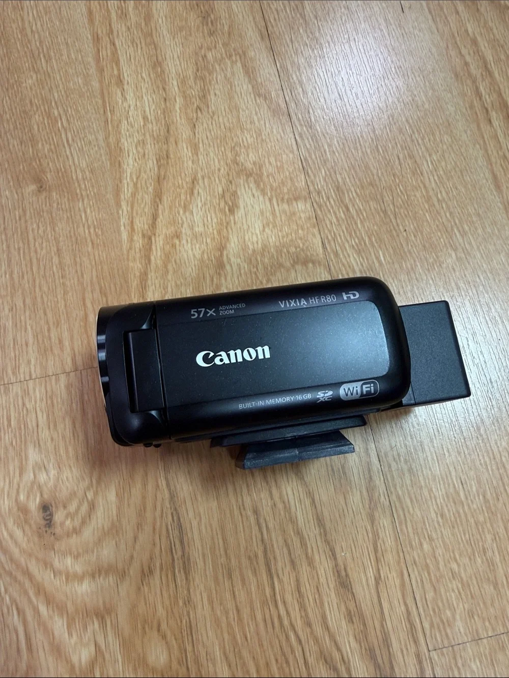 Canon VIXIA HF R80 Black Handheld HD Camcorder with Wi‑Fi